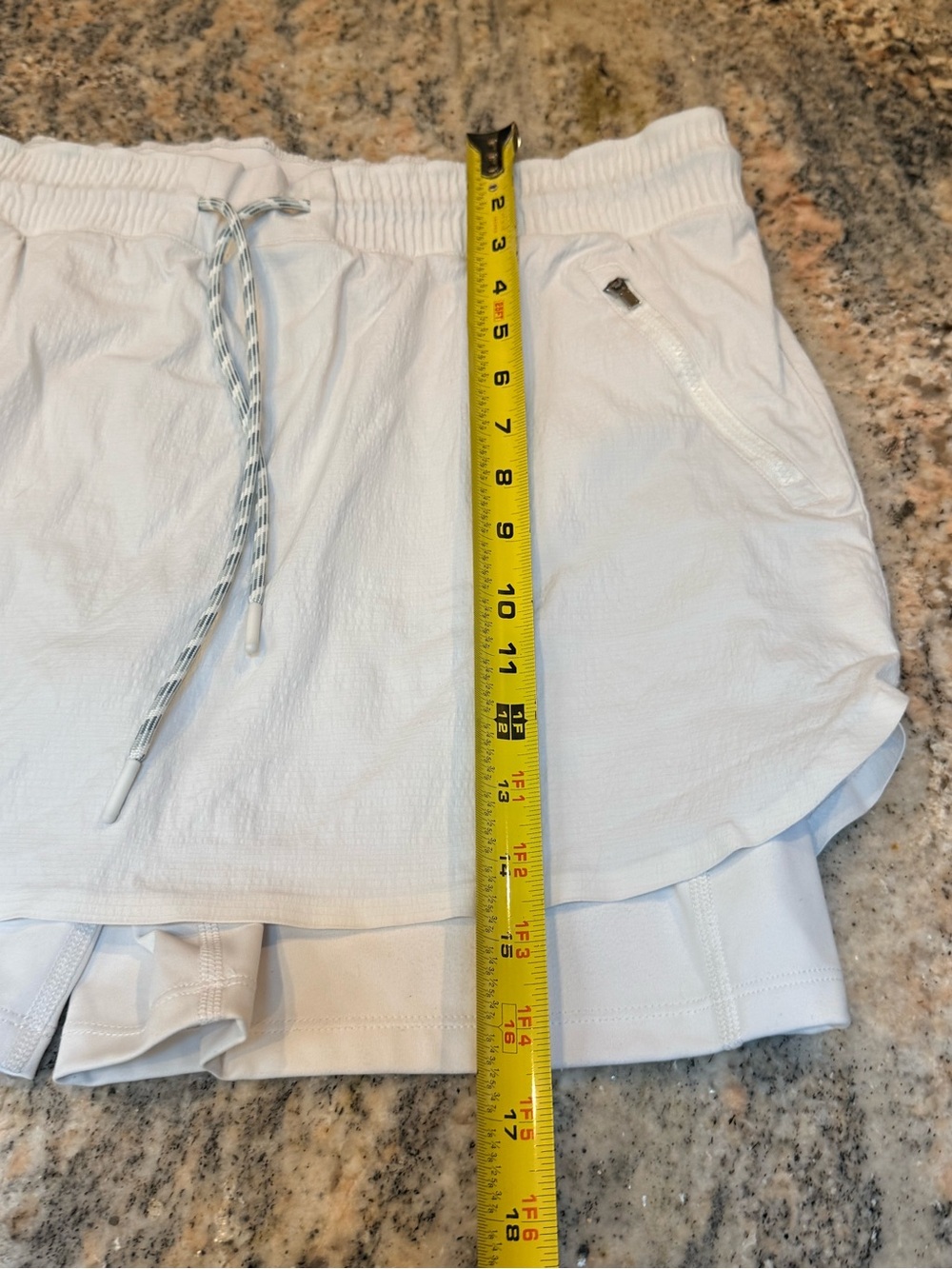 Athleta Trekkie Skort Size 14 White Drawstring Athletic Travel Tennis Golf Skort - Picture 6 of 12